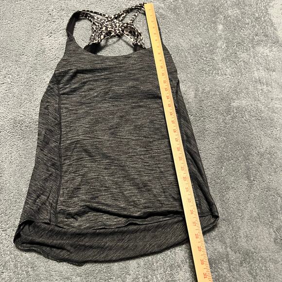 Lululemon Tank Womens 10 Wild Bra Performance Shirt Gray - Picture 6 of 6
